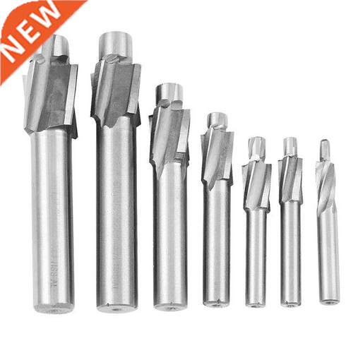 7Pcs M3-M12 Counterbore Milling Cutter High Speed Steel Pilo