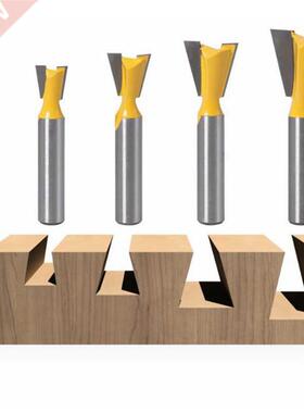 5pcs 8mm Shank Dovetail Joint Router Bits Set 14 Degree Wood