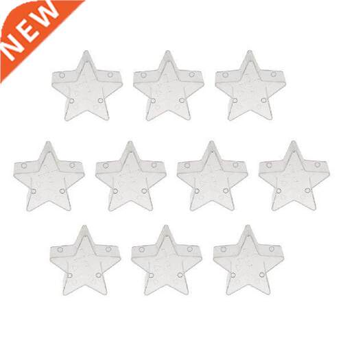 10pcs Plastic Star Clear Tealight Holder Tea Light Cup