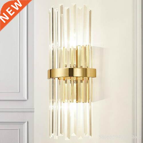 Modern American Crystal Wall Lamp Simple Living Room Bedroo