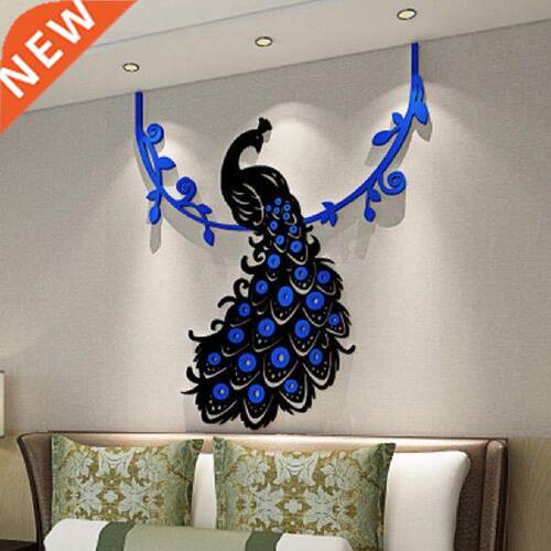 Chinese Style Wall Sticker 3D Peacock Wall Stickers Wall