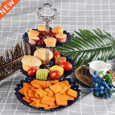 Three-layer Fruit Plate Cake Stand Kitchen Accessories Home