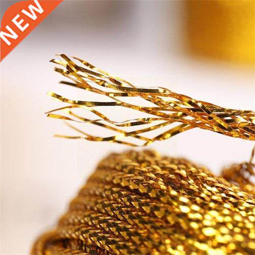 100M Gold Silver Macrame Cord Rope String Twine Ribbon