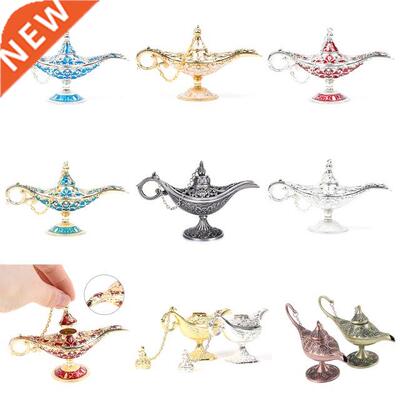 1pc Vintage Aladdin Lamp Tea Pot Office Home Desktop Decor C