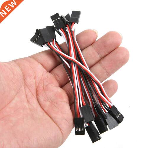 10Pcs 10cm Servo Extension Lead Wire Cable MALE TO MALE