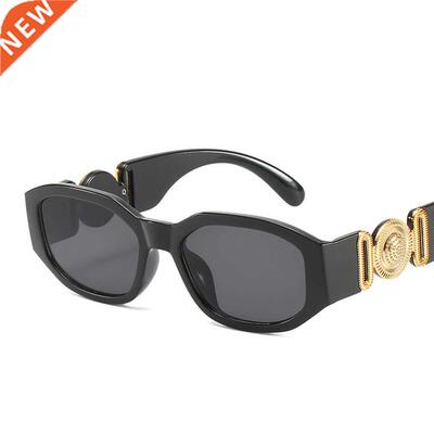 Brand Vintage Travel Small Rectangle Sun Glasses For Female