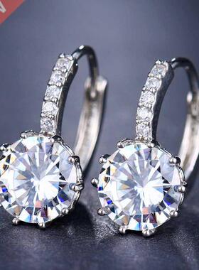 LXOEN Fashion 10 Colors AAA CZ Hoop Earrings For Women Silve