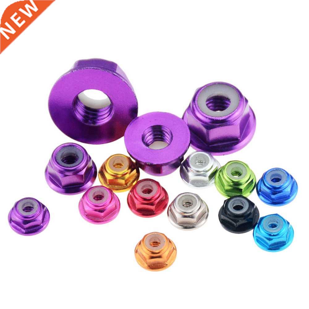 5PCS Multi-color M2 M3 M4 M5 M6 Aluminum Alloy Flange Nut Ny