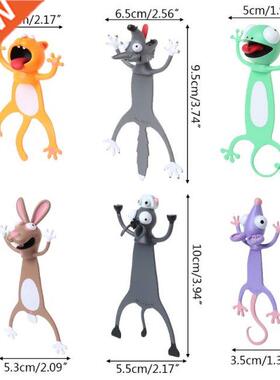 3D Stereo Cartoon Bookmark Cute Animal Lovely Cat Rabbit Fun