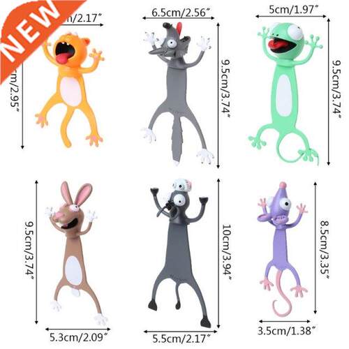 3D Stereo Cartoon Bookmark Cute Animal Lovely Cat Rabbit Fun