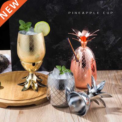 500ml Pneapple Cups Tumbler Wneglass 3 Colors Cocktal Dr