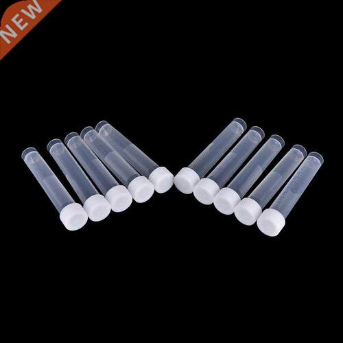 10pcs 10ml Plastic Frozen Test Tubes Vial Seal Cap Container