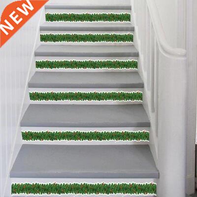 10 Pieces Christmas Stickers Wall Skirting Line Wreath Cling