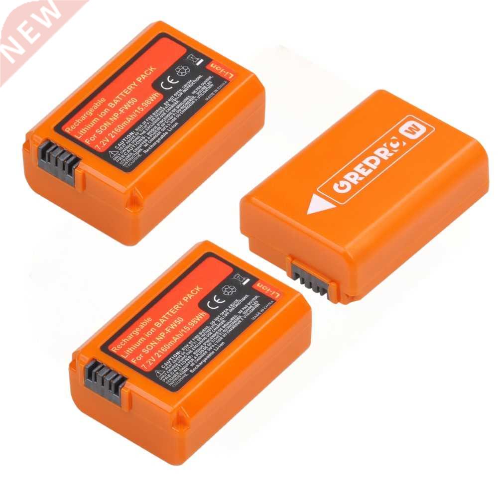 Orange NP-FW50 NP FW50 Battery(2160mAh) for Sony Alpha a650