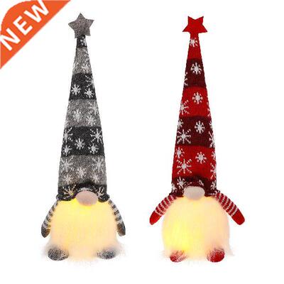 2pcs Luminous Decorative Gnome Dolls Gnome Toys Plush Dolls
