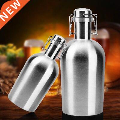 Beer Barrel 304Stainless Steel Portable White Liquor Jug