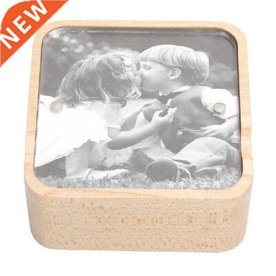 Music Box Gravity Sensor Wooden Photo Frame Musical Box for