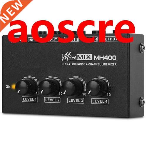 4 Channel Professional Sound Mixer Ultra Low-Noise Audio Sou