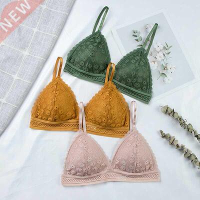 Women Lace Bra No Steel Ring Beauty Back Wrapped Chest Comfo