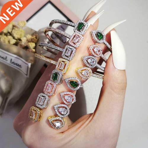 2022 New Luxury Rose Gold Silver Color Open Adjustable Jewel