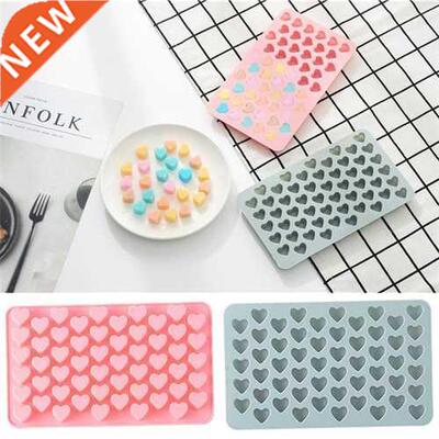 55 Cells Mini Heart Style Chocolate Molds Ice Tray DIY