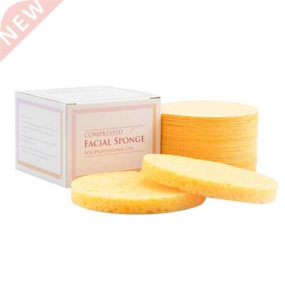 896B 50pcs Compressed Facial Sponges Round Makeup Removal To