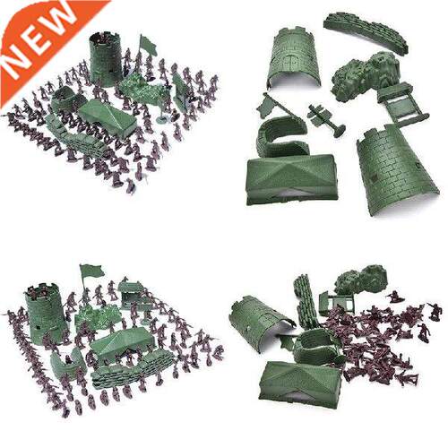 100Pcs Toy solder mltary man Cty Gate Tower Sandbag