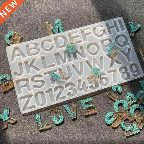 Handmade crystal glue Epoxy Resin mold whole board digit