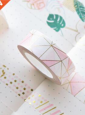 Pink Foil Paper Washi Tape Set Cute Adhesiva Decorativa Ja