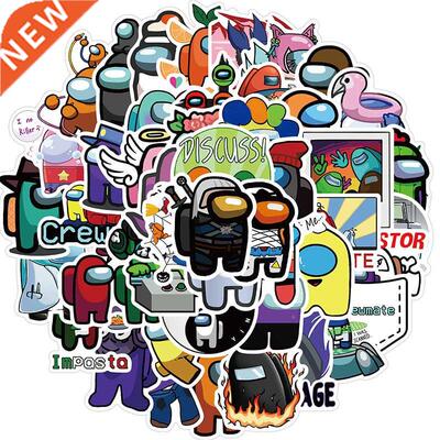 102PCS Game Among Us Sticker Lap Mobile Phone Skateboard
