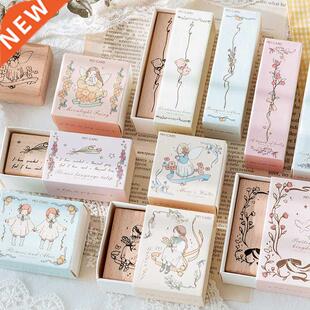 Yoofun 1 Pc/Design Cute Girl Flowers Little Bear Stamp Edgi