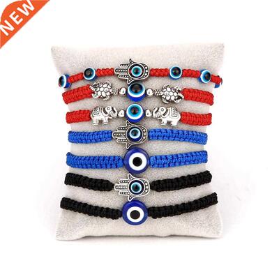 Turkish Lucky Evil Eye Bracelets For Women Handmade Braided