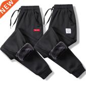 Pants Loose Sretch Men Thicker Winter Sweatpants Jogge
