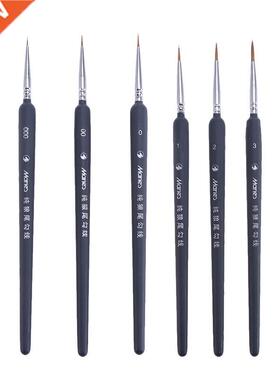 *6pcs Weasel Hair Paint Brushes Water Color Paintbrush Line