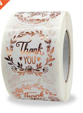 500Pcs/roll Round Labels Kraft Paper Thank You Sticker Drage