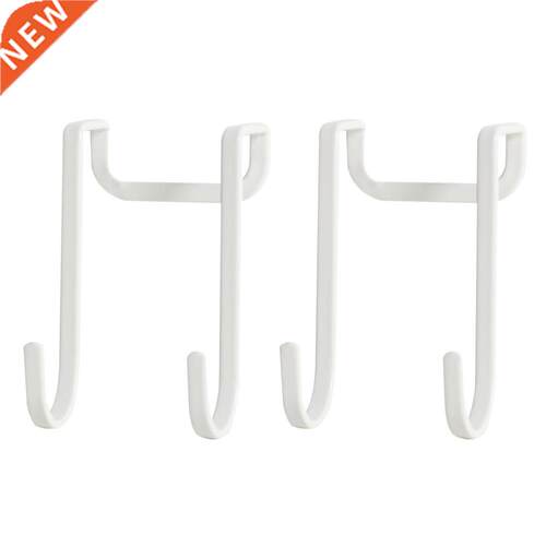 2 Pcs Iron Door Hooks Traceless Cabinet Door Hooks Clothes