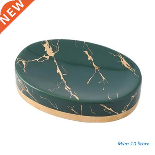 No Drilling Soap Dish Holder Ceramic Soap Sponge Holder for