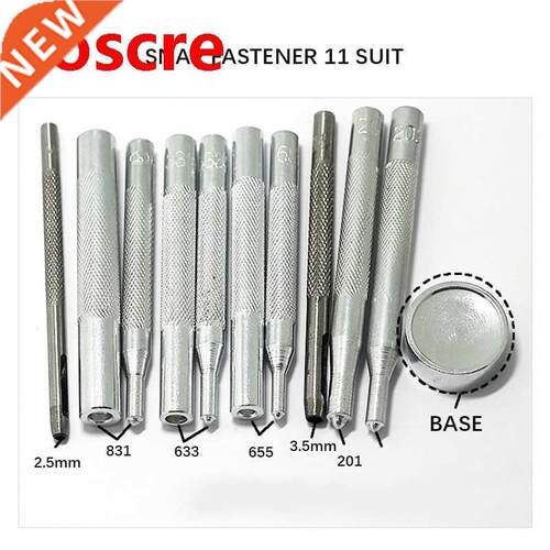 11Pcs Snap Rvet Fastener Buttons nstallaton Tool Kt For