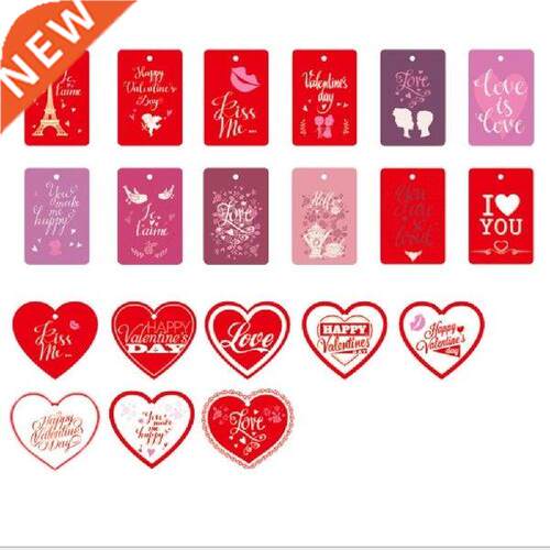 60 Pcs/Pack Kraft Paper Red Heart Tags Garment Tags For