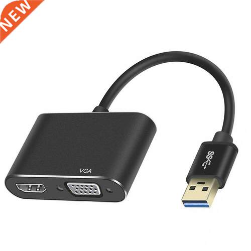 USB .0 To HDMI-compatible VGA Compliant 4K High Definition