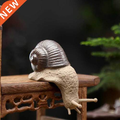 T Ceramic Small Snail Ornats Bonsai Micro Landscape Home Dec