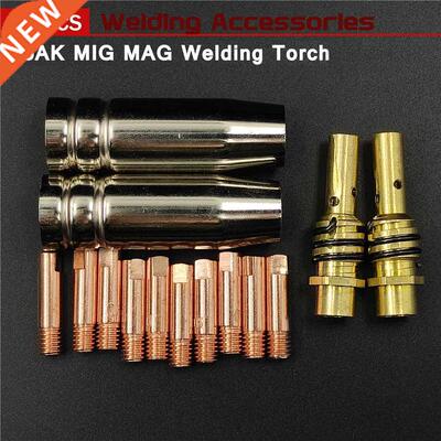 14Pcs 15AK Welding Torch Consumables 0.6mm 0.8mm 0.9mm 1.0mm