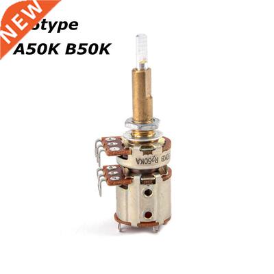 16type Double Shaft Potentiometer With Switch A50K B50K Shaf