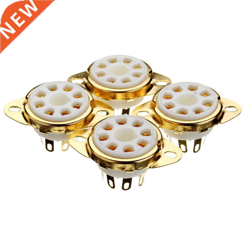 4PC 8 Pin Ceramic Socket Tube Top Vacuum Octal Value For