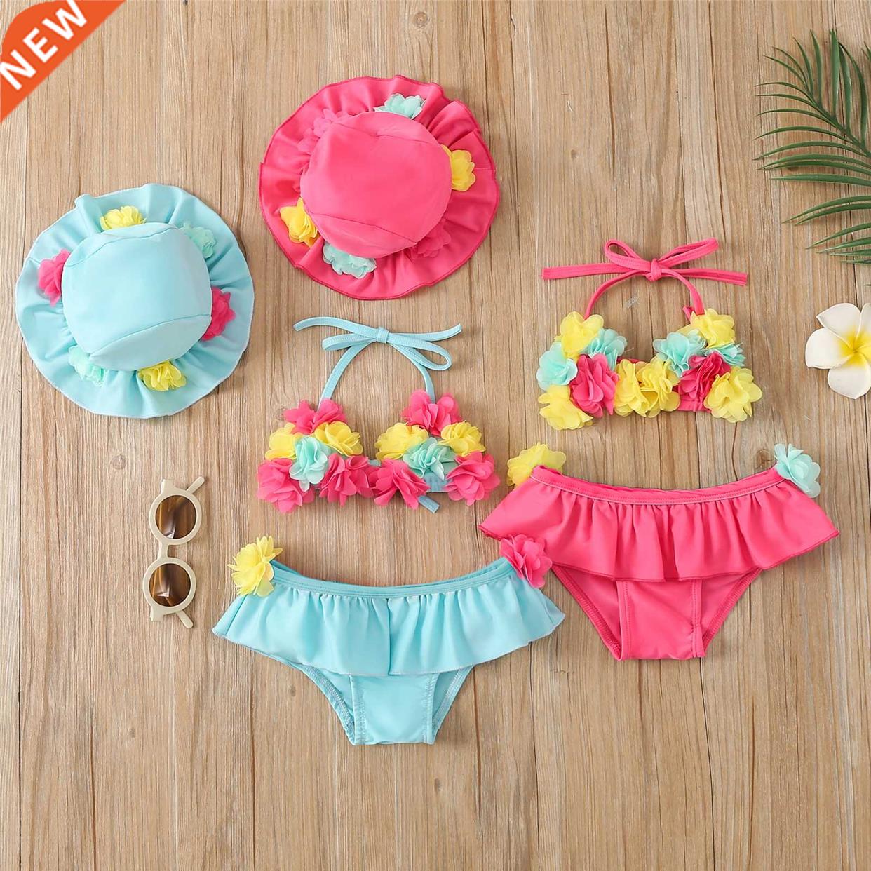 0-24M Newborn Infant Toddler Baby Girls Bikinis Set Floral S