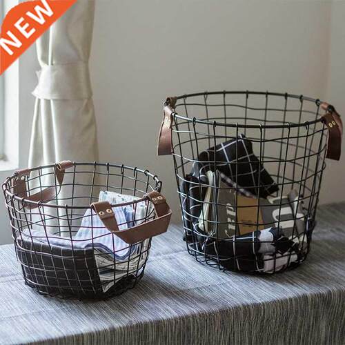 Dirty Clothes Storage Basket Iron Vintage Dirty Clothes