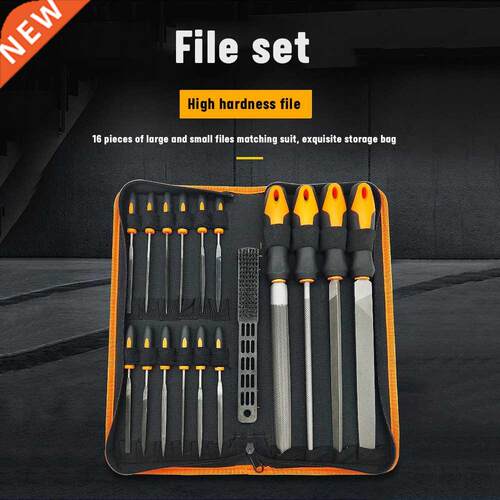 17pcs Needle File Set Half Flat Round Triangle Files Diamond