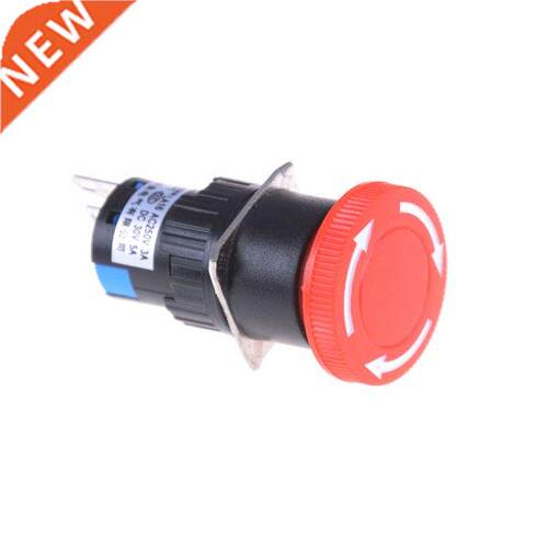 2018 New 1pcs 16mm Red Mushroom Emergency Stop E-stop Switch