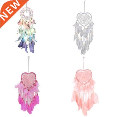 Heart Circle Dream Catchers with Handmade Feather Dreamcatch