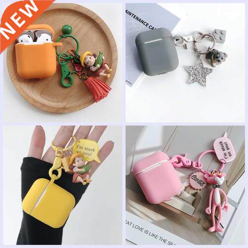 For AirPods 2 Case luxury cartoon keyring For AirPods case